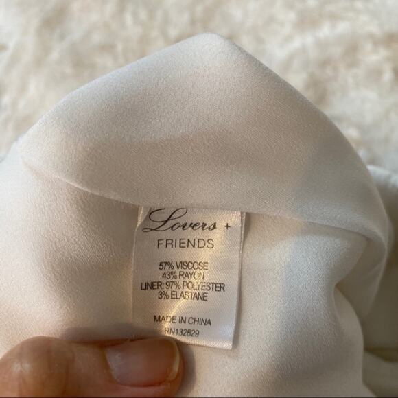 Lovers + Friends Forget Me Not Dress White Size Medium - Picture 6 of 7